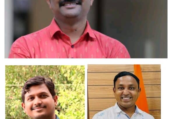 १. ब्रिजमोहन पाटील. २. दिलीप तायडे.३.मंगेश फल्ले